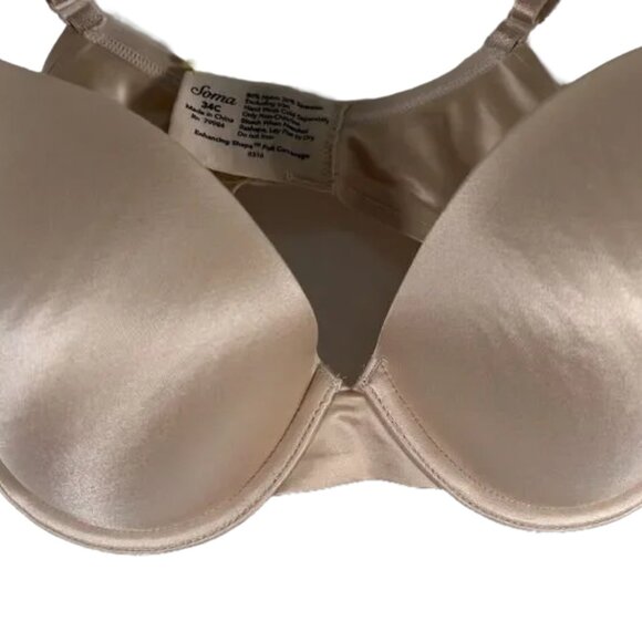 Soma Bra 34C Enhancing Shape Full Coverage Padded, EUC - Picture 3 of 5